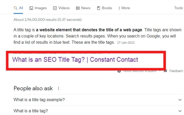 What is Title Tag in SEO