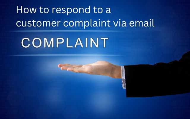 respond to a customer complaint